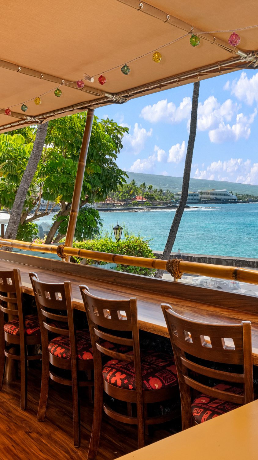 Ocean-view dining at Cheeky Tiki
